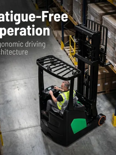 Economical-Export-Standard-Hangcha-Cqd16-AC5h-AC-Battery-Reach-Truck-Durable-PU-Solid-Tire-Low-Maintenance-for-Warehouse-Distributor-Bulk-Order